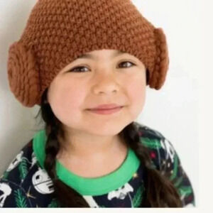 Hanna Andersson Star Wars Princess Leia Sweaterknit Winter Hat Size Large
